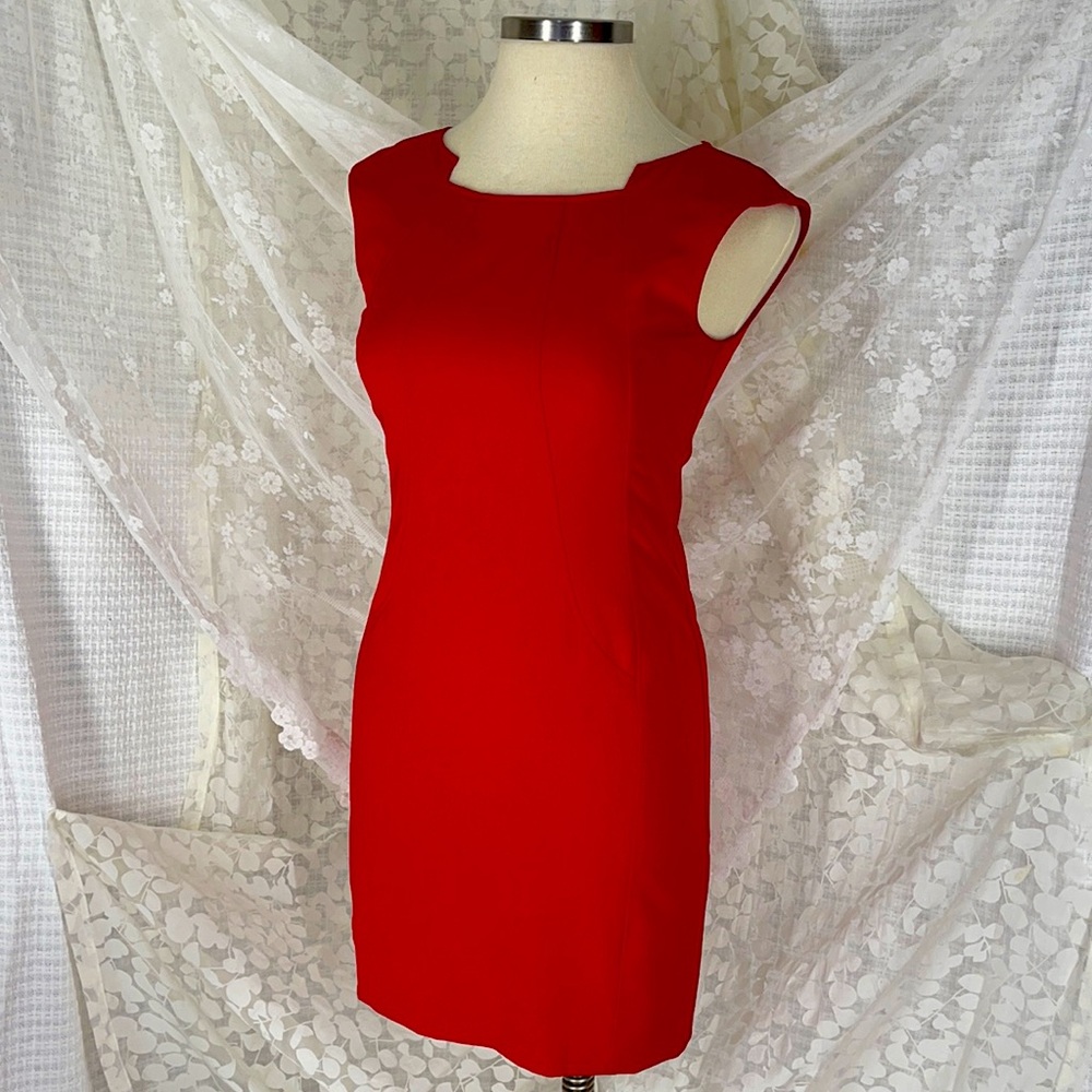 Cherry Red Sleeveless Dress